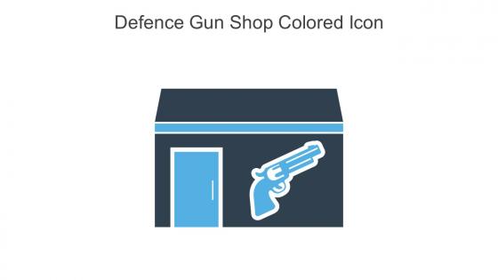 Defence Gun Shop Colored Icon In Powerpoint Pptx Png And Editable Eps Format