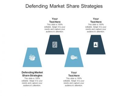 Defending market share strategies ppt powerpoint presentation ideas visual aids cpb