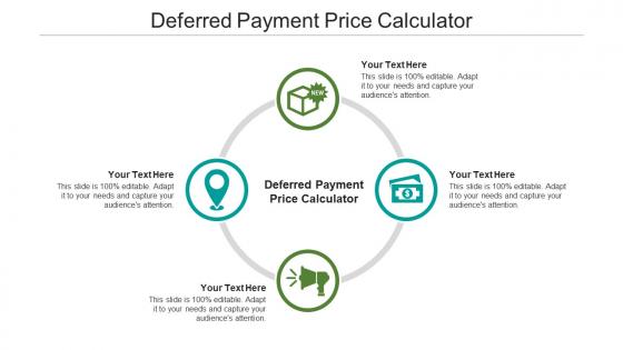 Deferred payment price calculator ppt powerpoint presentation visual aids model cpb
