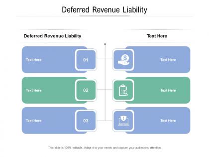 Deferred revenue liability ppt powerpoint presentation file samples cpb