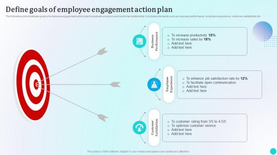 Define Goals Of Employee Engagement Action Plan Strategies To Improve Workforce