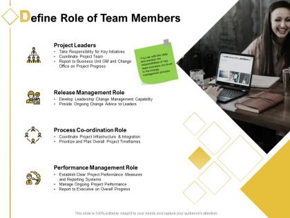 Define role of team members ppt powerpoint presentation portfolio summary