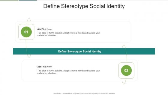 Define Stereotype Social Identity In Powerpoint And Google Slides Cpb