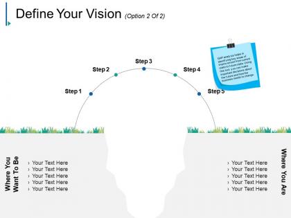 Define your vision ppt background template