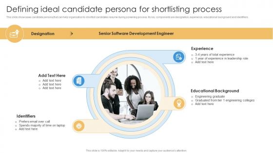 Defining Ideal Candidate Persona For Shortlisting And Hiring Employees For Vacant Positions