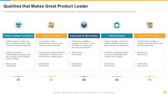 Defining product leadership strategies qualities that makes great product leader