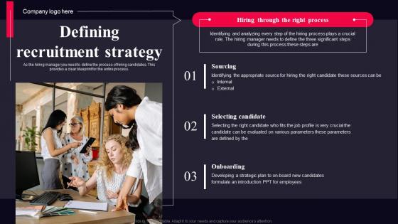 Defining Recruitment Strategy Talent Acquisition Management Guide For Organization