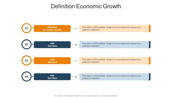 Definition Economic Growth In Powerpoint And Google Slides Cpb