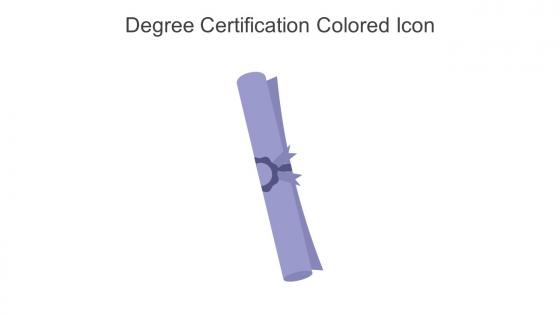 Degree Certification Colored Icon In Powerpoint Pptx Png And Editable Eps Format