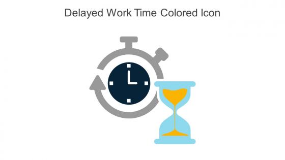 Delayed Work Time Colored Icon In Powerpoint Pptx Png And Editable Eps Format