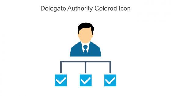 Delegate Authority Colored Icon In Powerpoint Pptx Png And Editable Eps Format