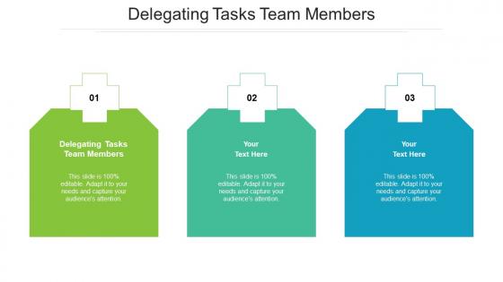 Delegating tasks team members ppt powerpoint presentation slides graphics design cpb