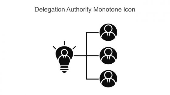 Delegation Authority Monotone Icon In Powerpoint Pptx Png And Editable Eps Format