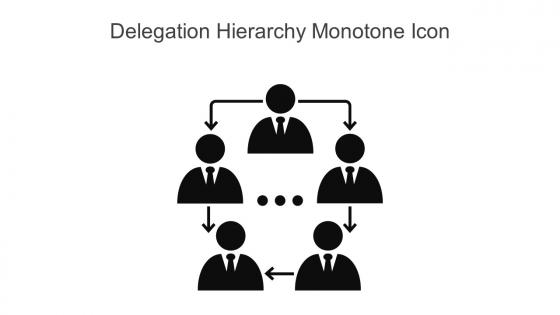Delegation Hierarchy Monotone Icon In Powerpoint Pptx Png And Editable Eps Format