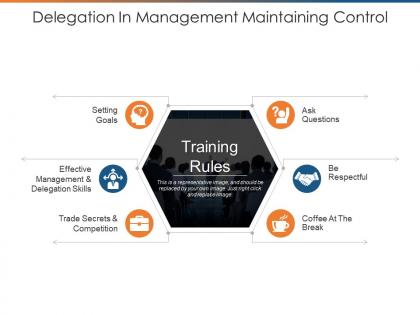 Delegation in management maintaining control ppt slide design