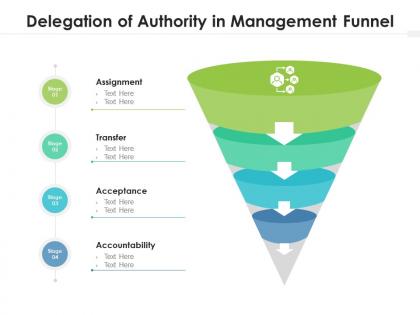 Delegation of authority in management funnel
