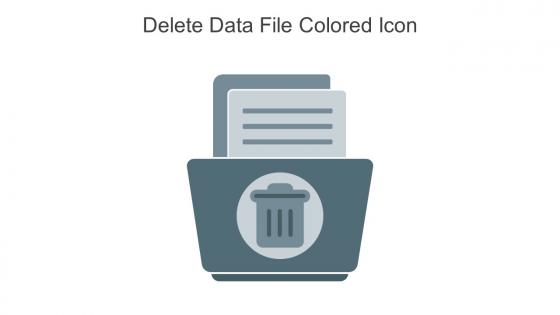 Delete Data File Colored Icon In Powerpoint Pptx Png And Editable Eps Format