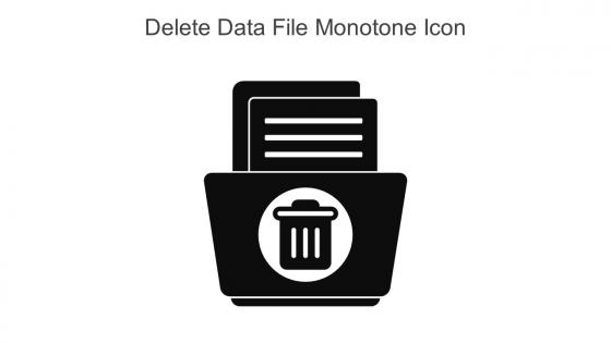 Delete Data File Monotone Icon In Powerpoint Pptx Png And Editable Eps Format