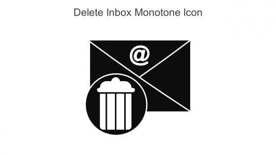 Delete Inbox Monotone Icon In Powerpoint Pptx Png And Editable Eps Format