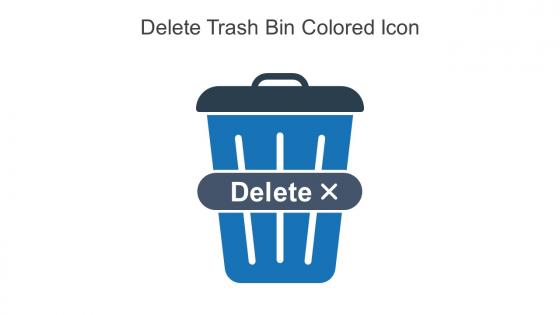 Delete Trash Bin Colored Icon In Powerpoint Pptx Png And Editable Eps Format