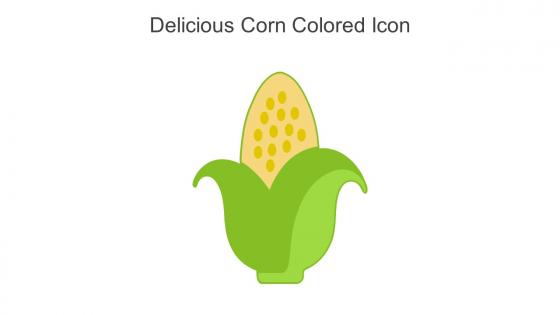 Delicious Corn Colored Icon In Powerpoint Pptx Png And Editable Eps Format