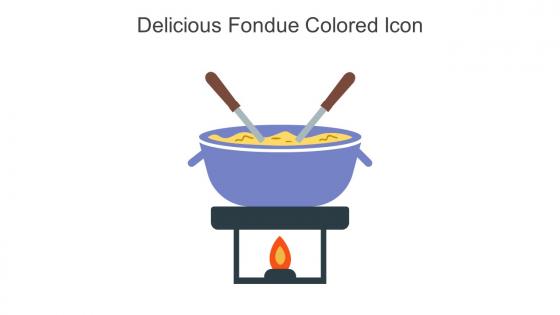 Delicious Fondue Colored Icon In Powerpoint Pptx Png And Editable Eps Format
