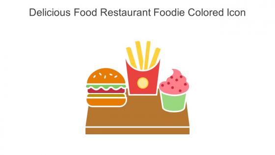 Delicious Food Restaurant Foodie Colored Icon In Powerpoint Pptx Png And Editable Eps Format