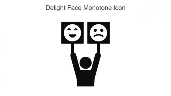 Delight Face Monotone Icon In Powerpoint Pptx Png And Editable Eps Format