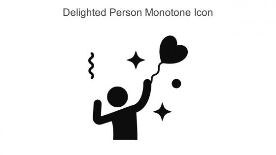Delighted Person Monotone Icon In Powerpoint Pptx Png And Editable Eps Format