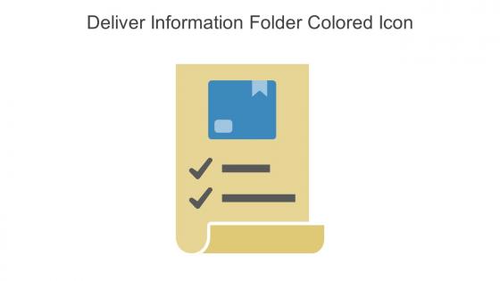 Deliver Information Folder Colored Icon In Powerpoint Pptx Png And Editable Eps Format