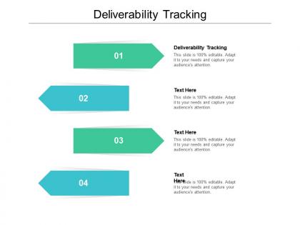 Deliverability tracking ppt powerpoint presentation gallery graphics pictures cpb