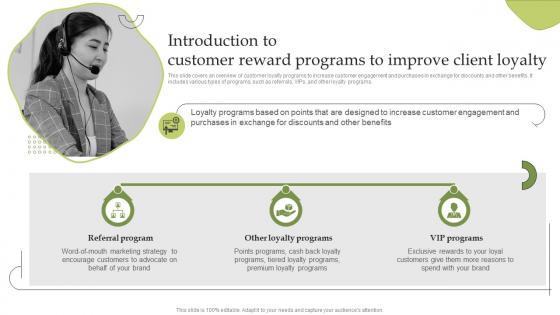 Delivering Excellent Customer Services Introduction To Customer Reward Programs To Improve