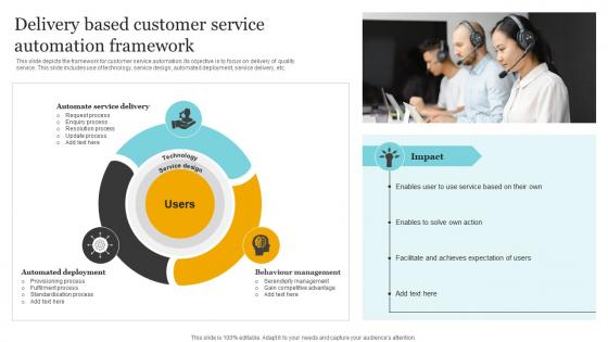 Delivery Based Customer Service Automation Framework
