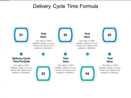 Delivery cycle time formula ppt powerpoint presentation file guidelines cpb