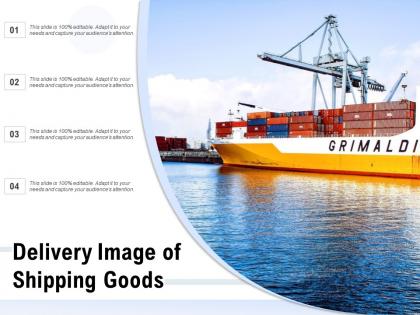 Delivery image of shipping goods