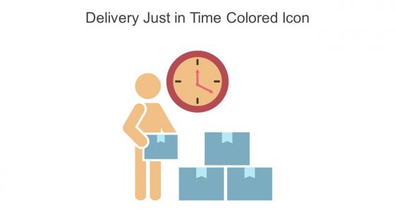 Delivery Just In Time Colored Icon In Powerpoint Pptx Png And Editable Eps Format