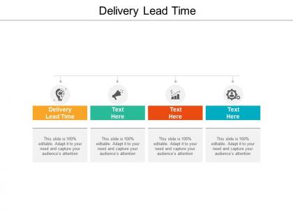 Delivery lead time ppt powerpoint presentation icon graphics cpb