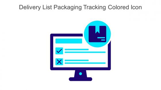 Delivery List Packaging Tracking Colored Icon In Powerpoint Pptx Png And Editable Eps Format