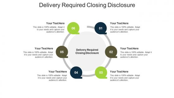 Delivery required closing disclosure ppt powerpoint presentation infographic deck cpb