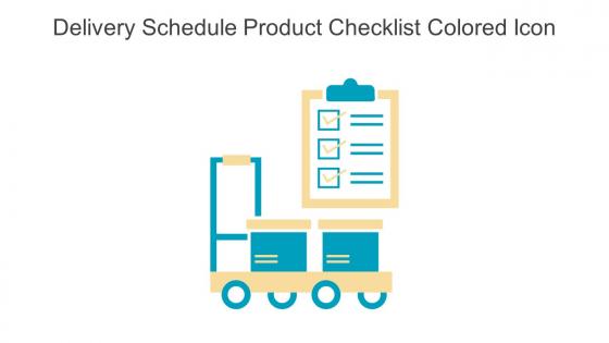 Delivery Schedule Product Checklist Colored Icon In Powerpoint Pptx Png And Editable Eps Format