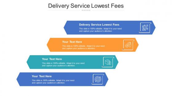 Delivery service lowest fees ppt powerpoint presentation inspiration summary cpb