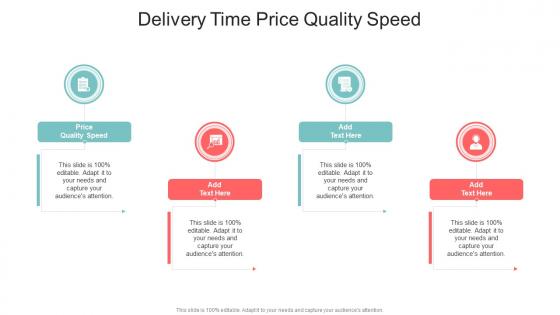 Delivery Time Price Quality Speed In Powerpoint And Google Slides Cpb