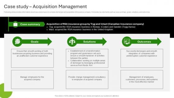 Deloitte Company Profile Case Study Acquisition Management CP SS