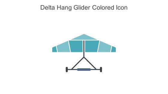 Delta Hang Glider Colored Icon In Powerpoint Pptx Png And Editable Eps Format