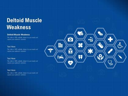Deltoid muscle weakness ppt powerpoint presentation summary rules