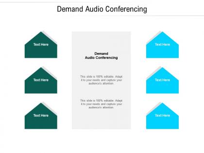 Demand audio conferencing ppt powerpoint presentation icon clipart images cpb