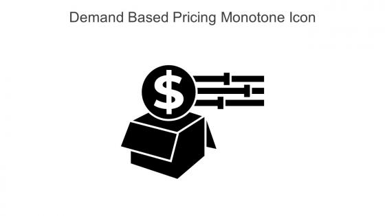 Demand Based Pricing Monotone Icon In Powerpoint Pptx Png And Editable Eps Format