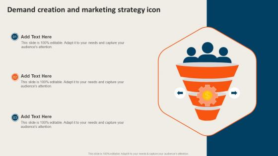 Demand Creation And Marketing Strategy Icon