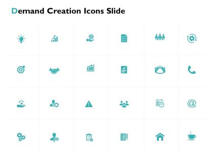 Demand creation icons slide technology ppt powerpoint presentation file ideas