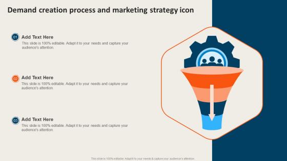 Demand Creation Process And Marketing Strategy Icon